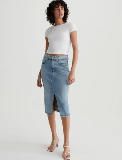 Women AG Jeans Skirts And Shorts|Mid-Rise|Alicia Skirt