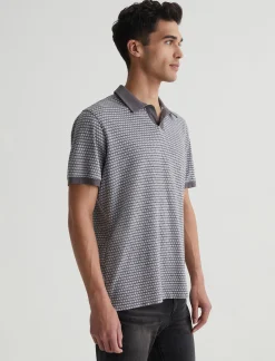 AG Jeans Shirts & Polos|Bryce Johnny Collar