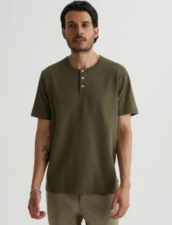 AG Jeans Shirts & Polos|Bryce Short Sleeve Henley