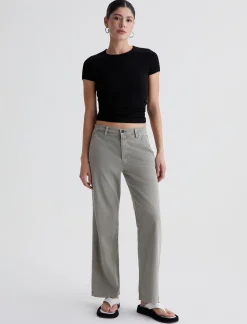 Women AG Jeans Pants & Trousers|Mid-Rise|Caden Straight