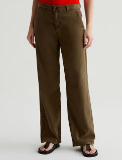 Women AG Jeans Pants & Trousers|Mid-Rise|Caden Straight
