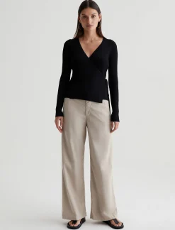 Women AG Jeans Pants & Trousers|Mid-Rise|Caden Wide Leg