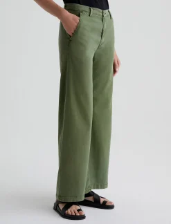 Women AG Jeans Pants & Trousers|Mid-Rise|Caden Wide Leg