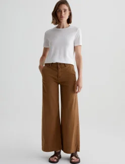 Women AG Jeans Pants & Trousers|Mid-Rise|Caden Wide Leg