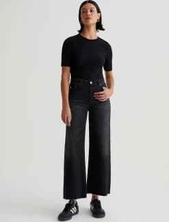 Women AG Jeans Jeans|Crop|Saige Wide Leg Crop