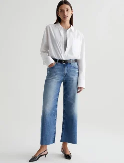 Women AG Jeans Jeans|Crop|Saige Wide Leg Crop