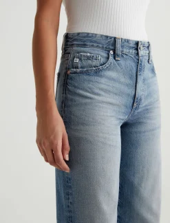 Women AG Jeans Jeans|Crop|Saige Wide Leg Crop
