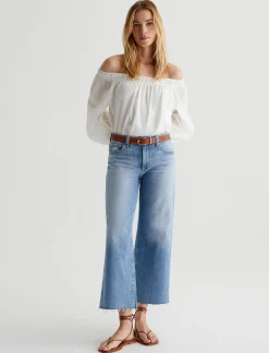 Women AG Jeans Jeans|Crop|Saige Wide Leg Crop