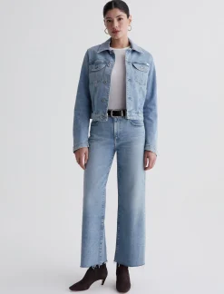 Women AG Jeans Jeans|Crop|Saige Wide Leg Crop