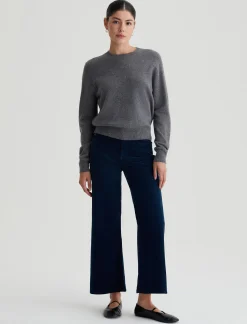 Women AG Jeans Pants & Trousers|Crop|Saige Wide Leg Crop Corduroy