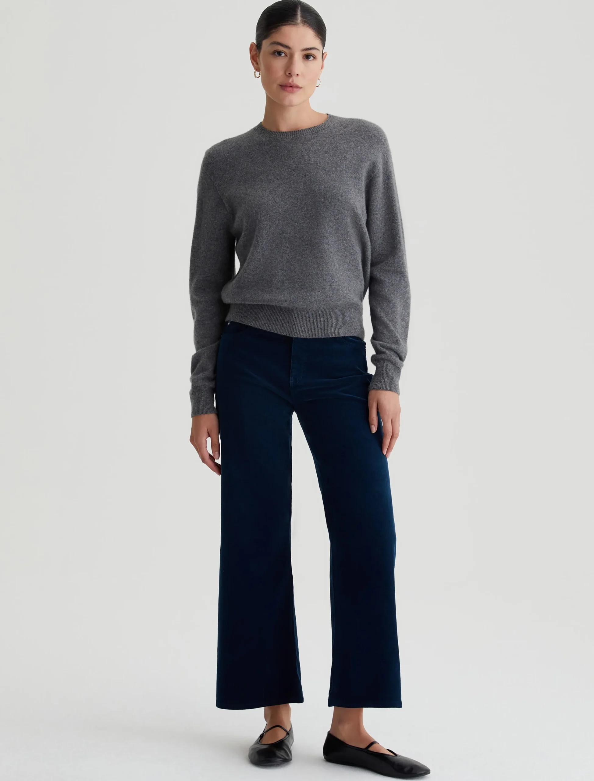 Women AG Jeans Pants & Trousers|Crop|Saige Wide Leg Crop Corduroy