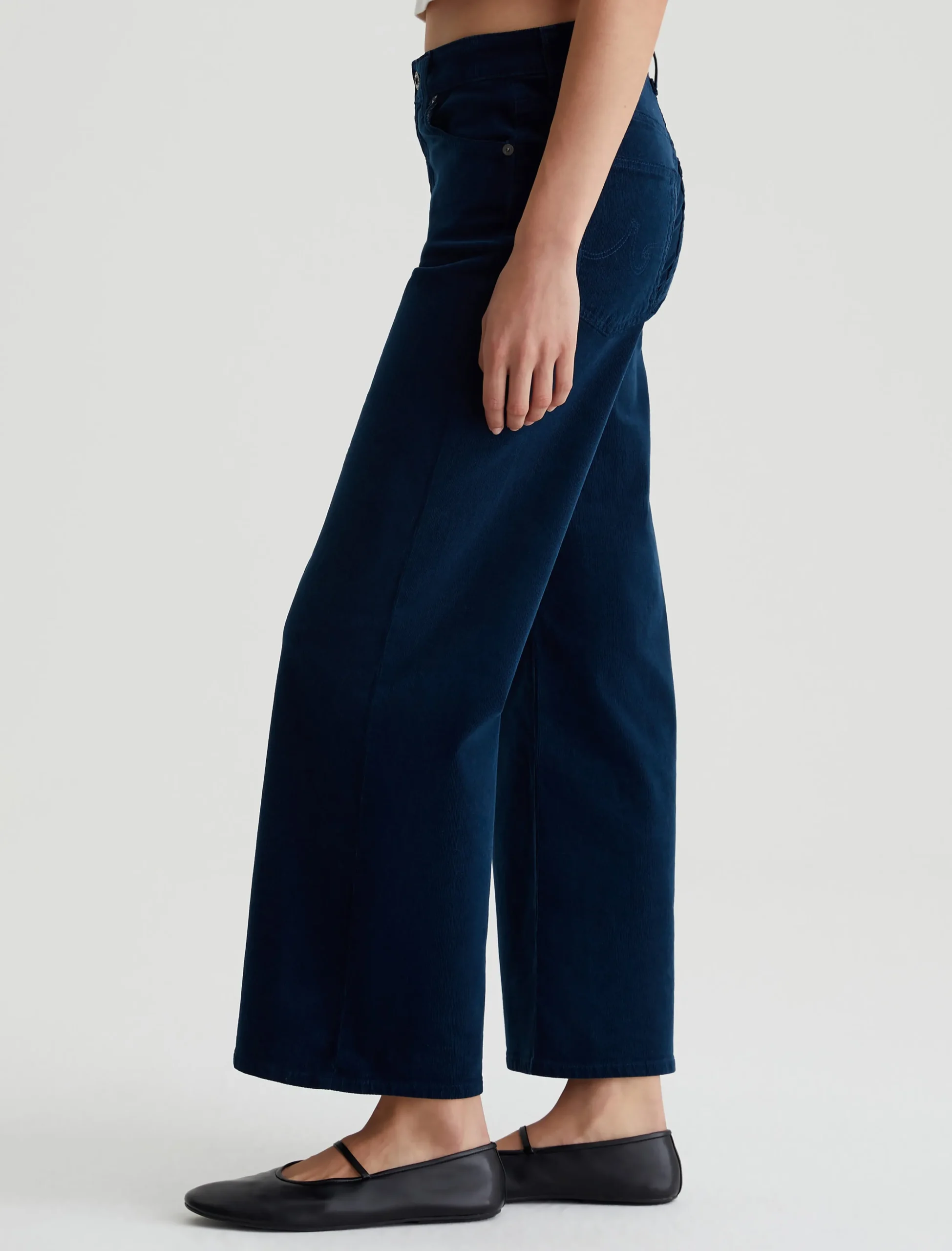 Women AG Jeans Pants & Trousers|Crop|Saige Wide Leg Crop Corduroy