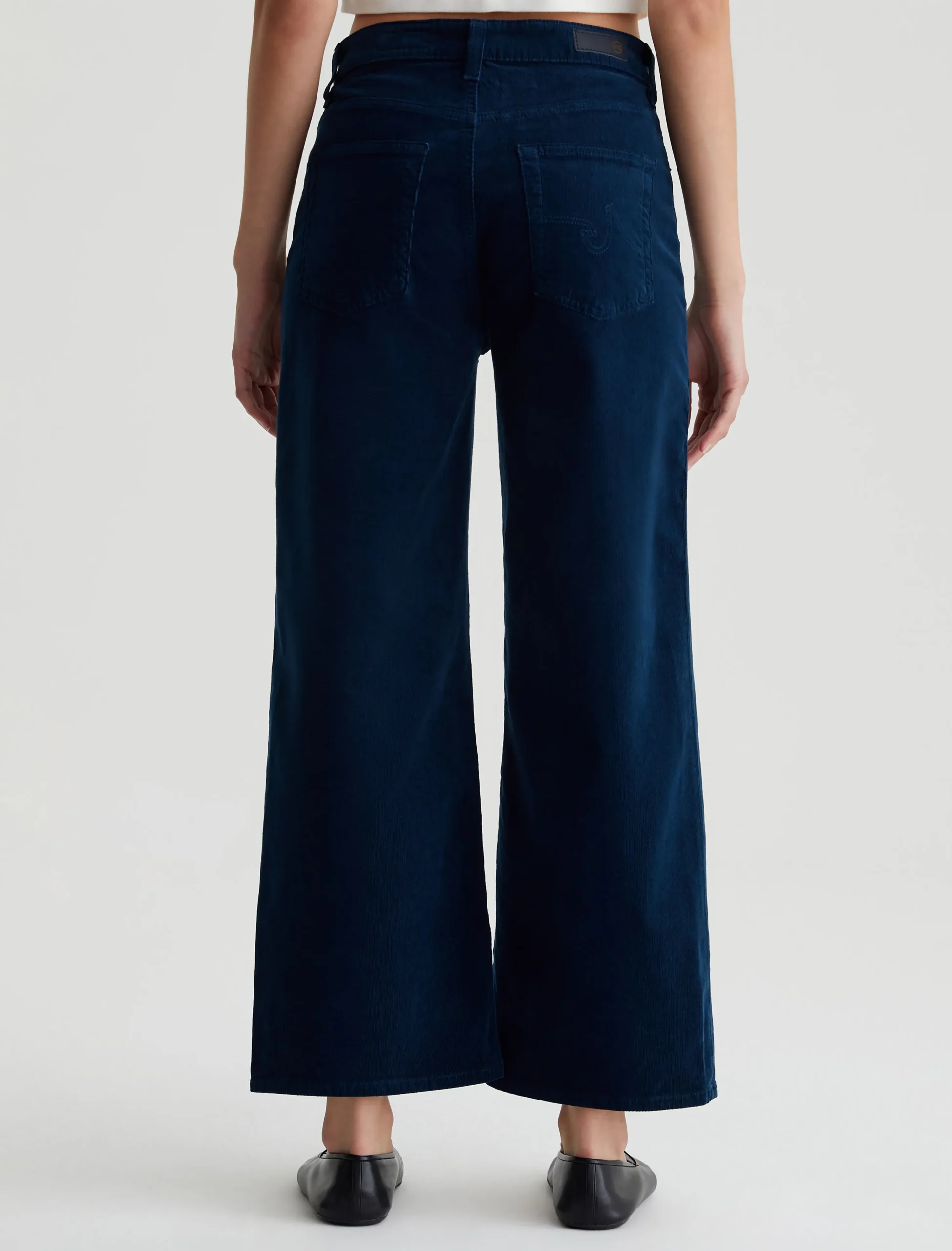 Women AG Jeans Pants & Trousers|Crop|Saige Wide Leg Crop Corduroy