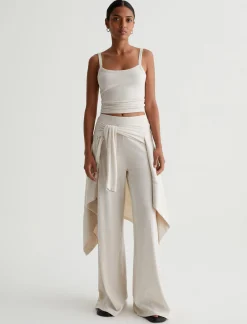 Women AG Jeans Pants & Trousers|High-Rise|Sourie