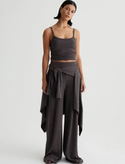 Women AG Jeans Pants & Trousers|High-Rise|Sourie